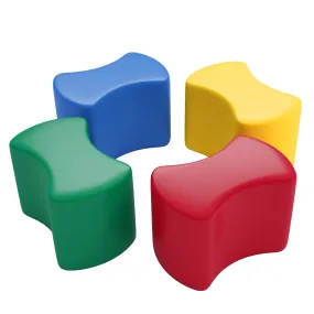 Toddler Modular Stool Set, Flexible Seating, 4-Piece