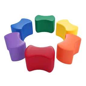 Toddler Modular Stool Set, Flexible Seating, 6-Piece