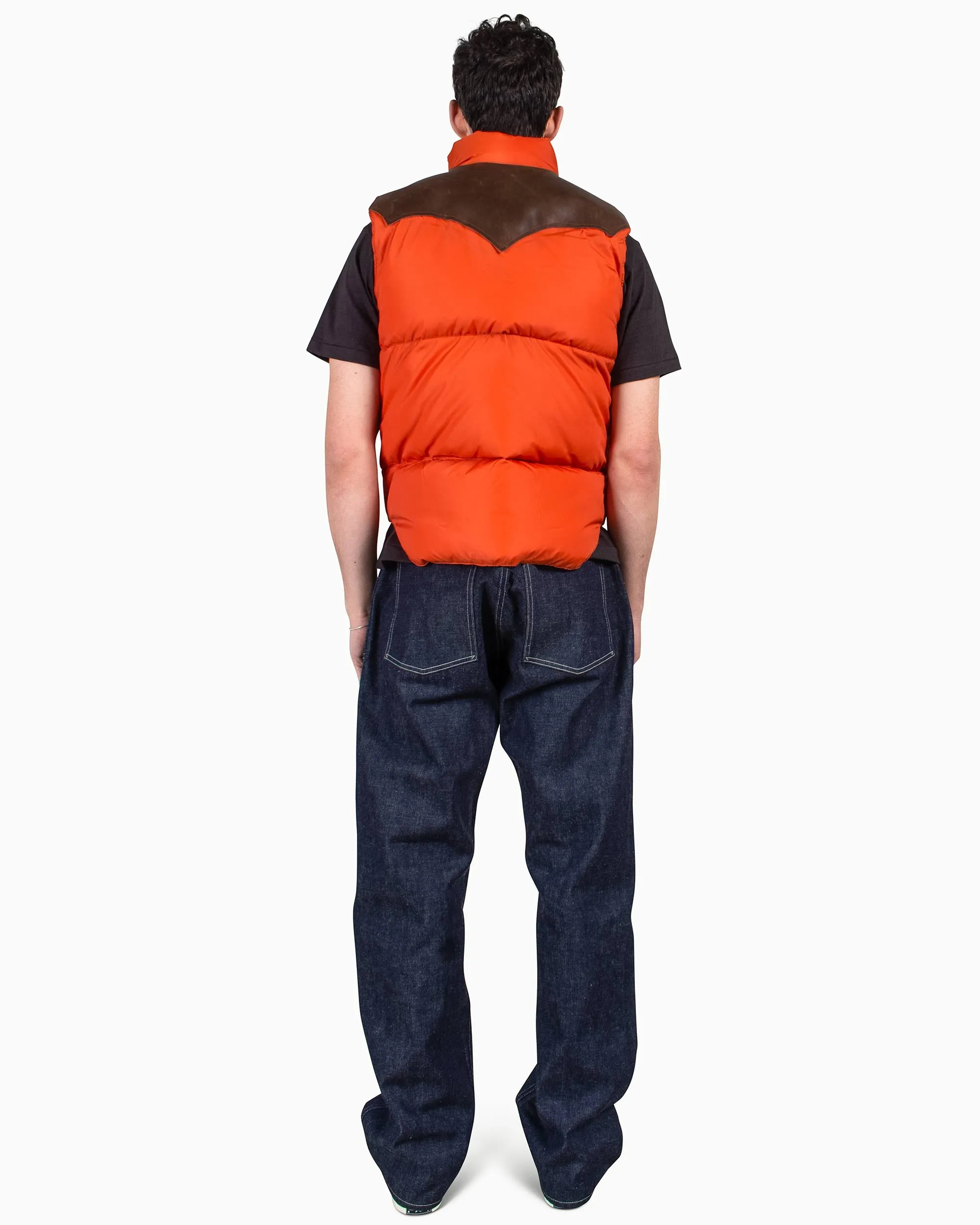 Warehouse x Rocky Mountain Featherbed Nylon Down Vest Brick