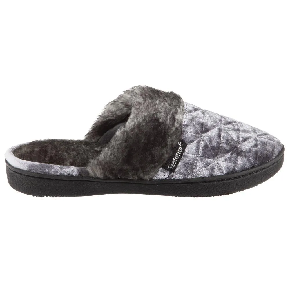 Women’s Crushed Velour Stephanie Clog Slippers