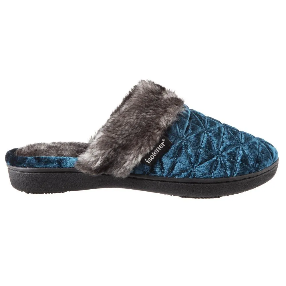 Women’s Crushed Velour Stephanie Clog Slippers