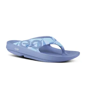 Women's Oofos OOriginal Limited Sandal Color: Fractal Water Drop