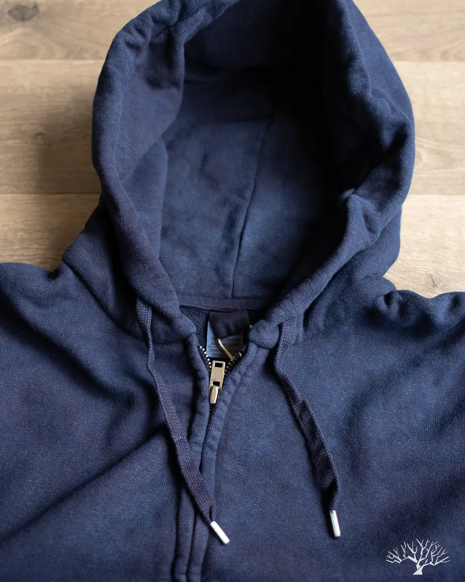 Zip Hoodie Sweatshirt - Indigo